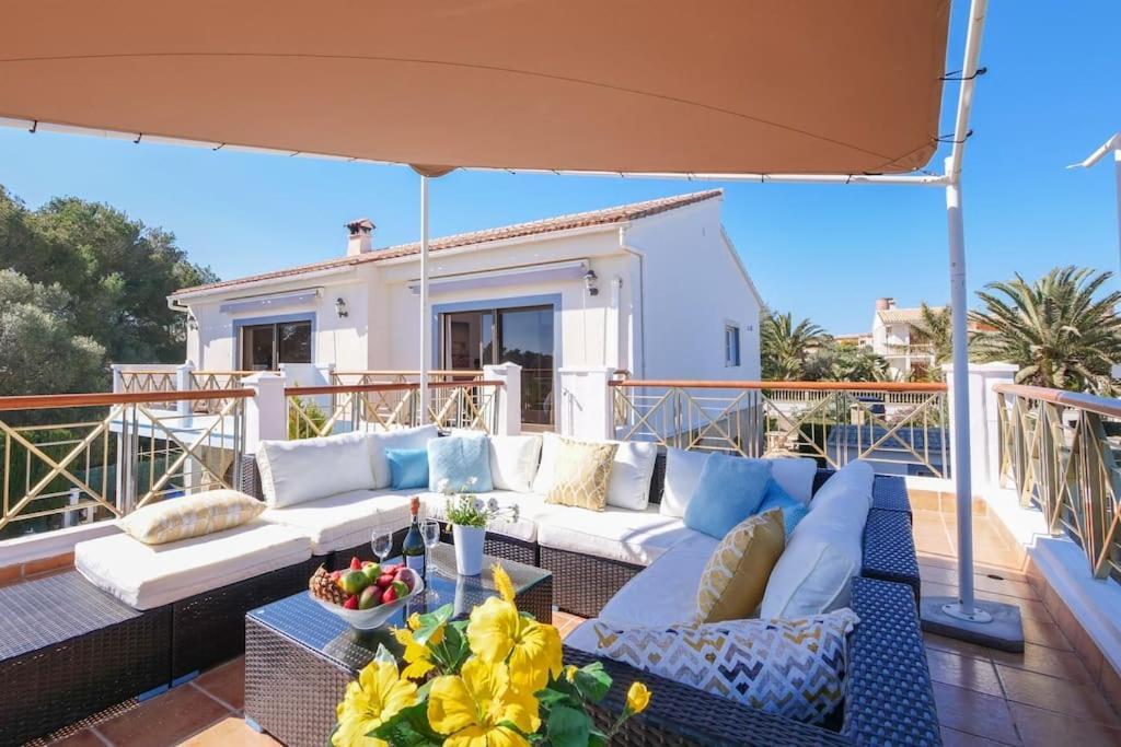 Moderne Villa, Pool+Meerblick,Schnelles Wifi,Klima Calas de Mallorca Zewnętrze zdjęcie
